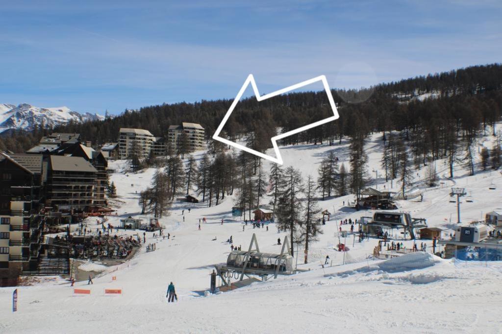 Risoul 1850 - Appart' 4 Personnes Ski Aux Pieds ภายนอก รูปภาพ
